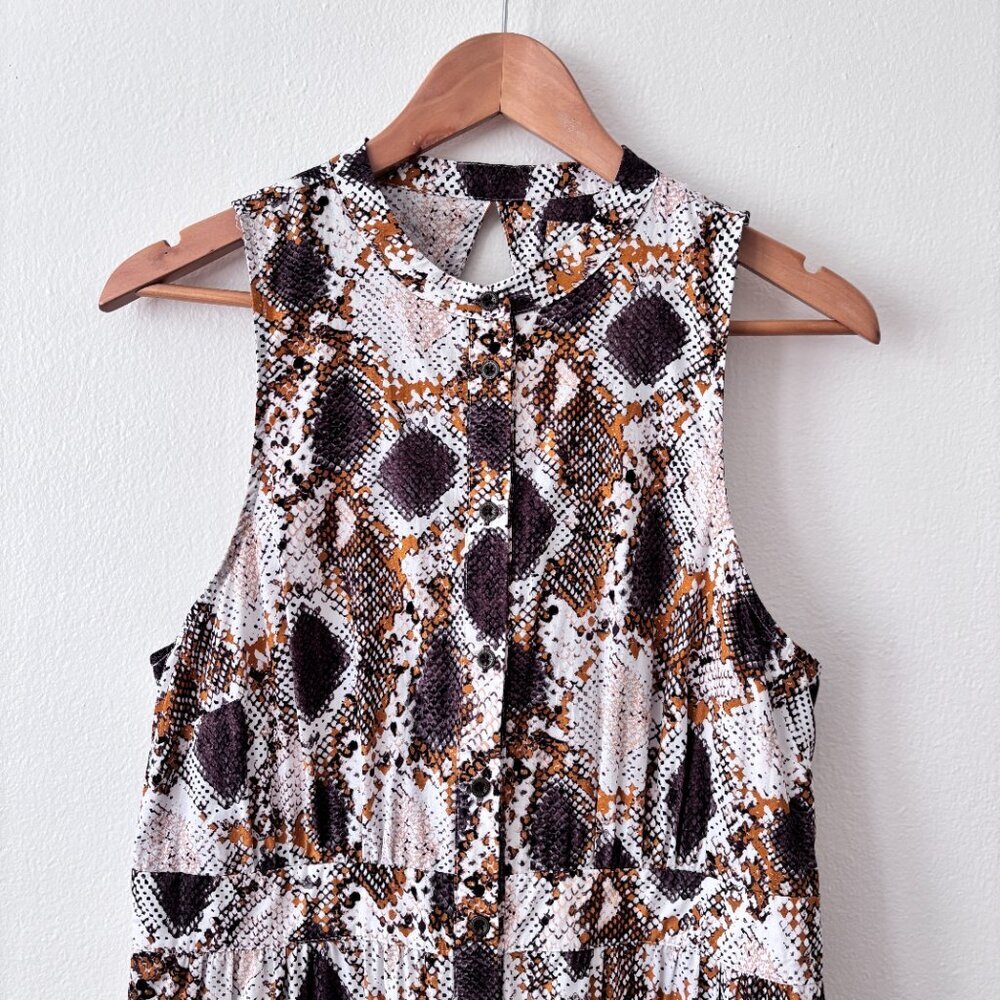 Anthropologie Maeve Snake Printed Maxi Dress - Picture 5 of 9